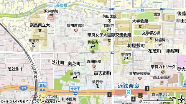〒630-8254 奈良県奈良市菖蒲池町の地図