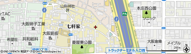 大阪府東大阪市七軒家10周辺の地図