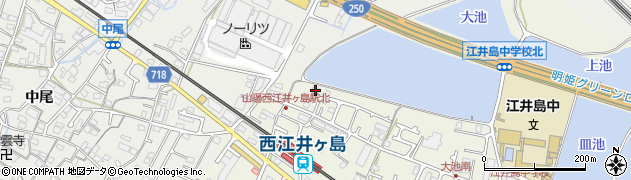 兵庫県明石市大久保町西島706周辺の地図