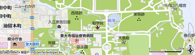 東大寺二月堂南茶所 龍美堂周辺の地図