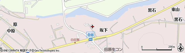 愛知県田原市白谷町坂下329周辺の地図
