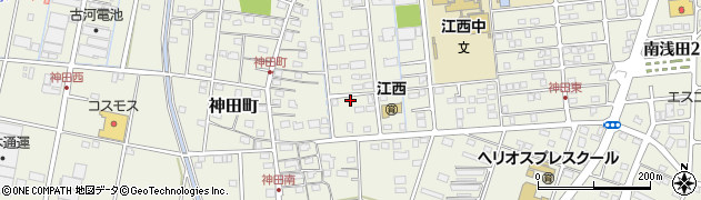 静岡県浜松市中央区神田町周辺の地図