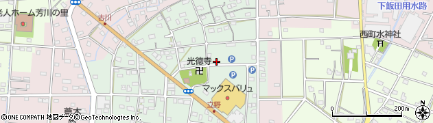 静岡県浜松市中央区立野町周辺の地図