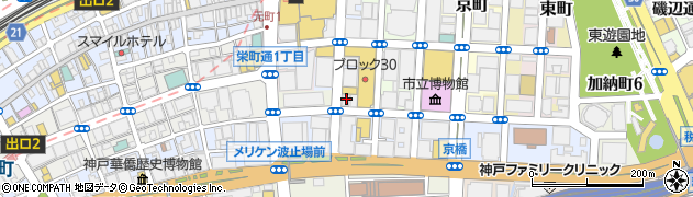 兵庫県神戸市中央区明石町18周辺の地図