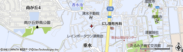 三重県津市垂水2019周辺の地図