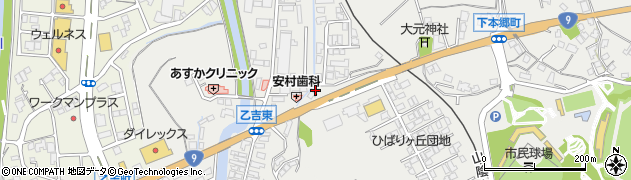 島根県益田市下本郷町204周辺の地図