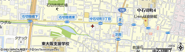 大阪府東大阪市中石切町周辺の地図