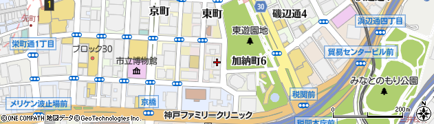 兵庫県神戸市中央区東町123周辺の地図