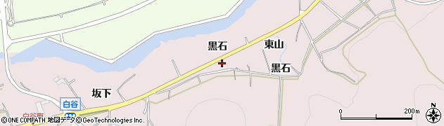 愛知県田原市白谷町黒石周辺の地図