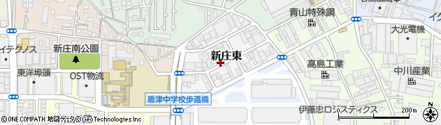 大阪府東大阪市新庄東周辺の地図