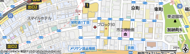兵庫県神戸市中央区明石町32周辺の地図