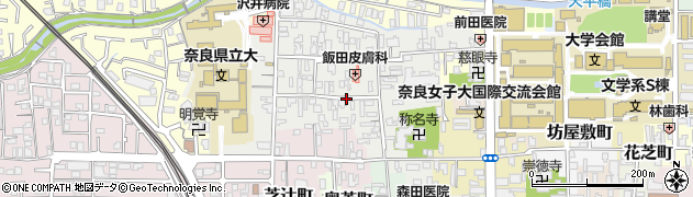 奈良県奈良市北市南町周辺の地図