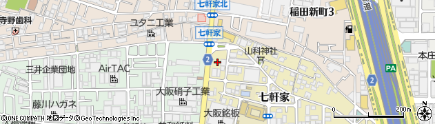 大阪府東大阪市七軒家14周辺の地図