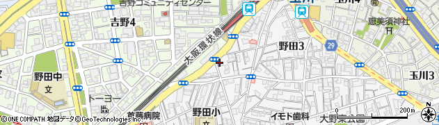 大阪 野田 草鍋 えんや周辺の地図