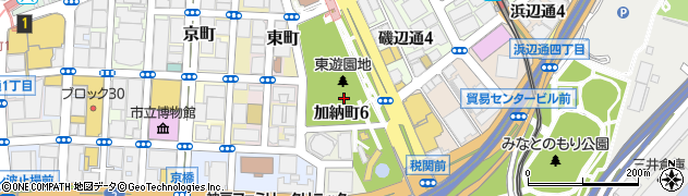 兵庫県神戸市中央区加納町周辺の地図
