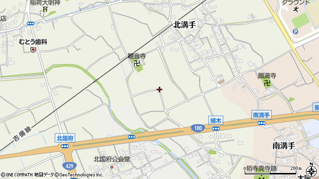 〒719-1117 岡山県総社市北溝手の地図