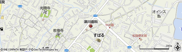 津川歯科診療所周辺の地図