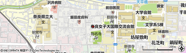 奈良県奈良市北市東町周辺の地図