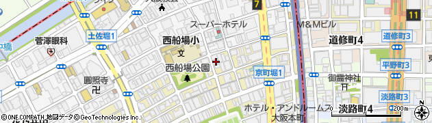 福昌株式会社　大阪本店周辺の地図