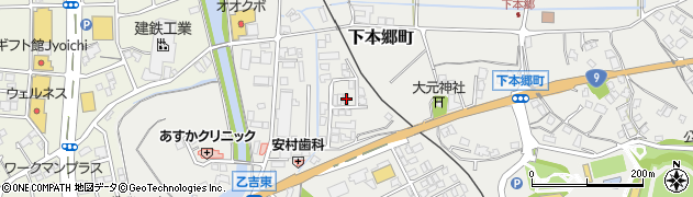 島根県益田市下本郷町194周辺の地図