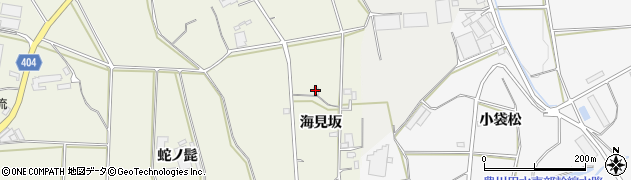愛知県豊橋市小島町（海見坂）周辺の地図