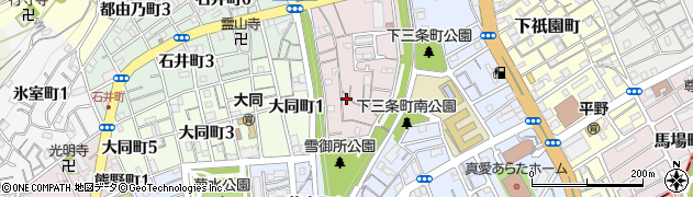 兵庫県神戸市兵庫区雪御所町周辺の地図