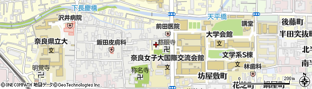 奈良県奈良市西新在家号所町周辺の地図