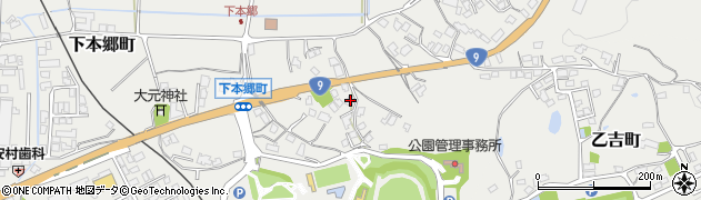島根県益田市下本郷町324周辺の地図