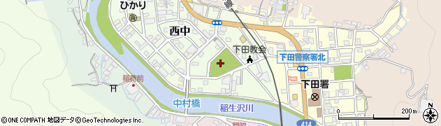 中村中央公園周辺の地図