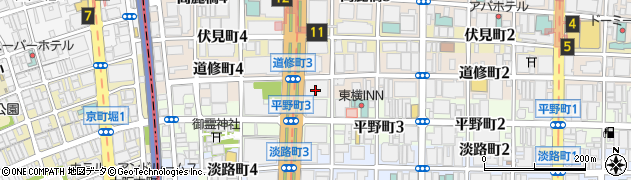 百十四銀行大阪支店周辺の地図