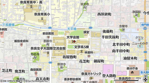 〒630-8263 奈良県奈良市北魚屋西町の地図