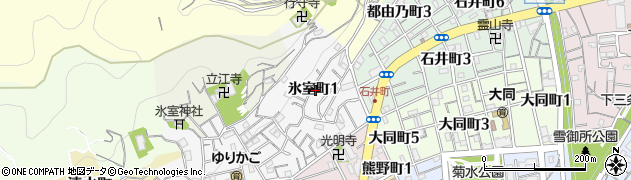 兵庫県神戸市兵庫区氷室町周辺の地図