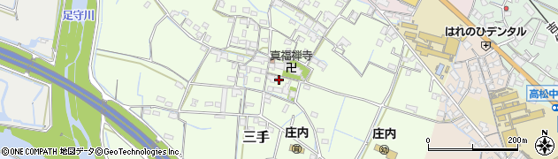 岡山県岡山市北区三手424周辺の地図