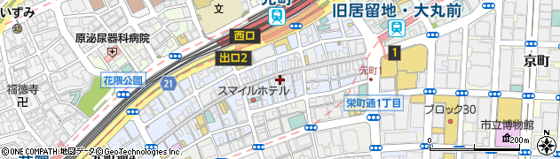 元町サントス周辺の地図