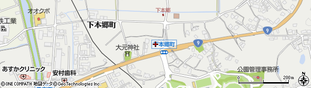 島根県益田市下本郷町275周辺の地図