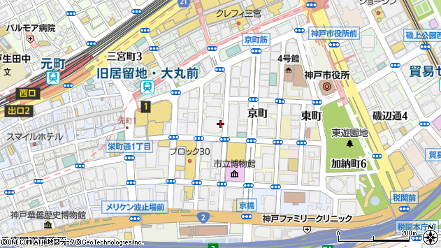 〒650-0035 兵庫県神戸市中央区浪花町の地図
