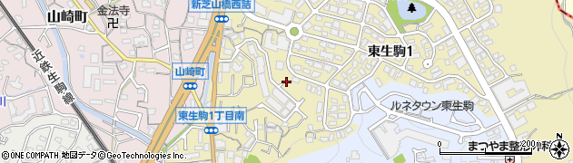 東生駒北第3公園周辺の地図