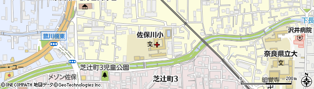 奈良市立　佐保川バンビーホーム周辺の地図