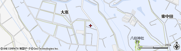 愛知県豊橋市東細谷町（大寒）周辺の地図