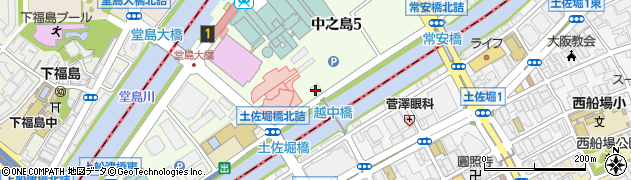 大阪キワニスクラブ事務局周辺の地図