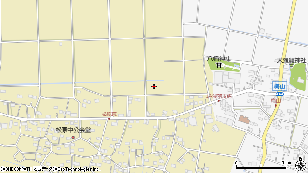 〒437-1117 静岡県袋井市松原の地図