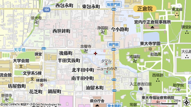 〒630-8293 奈良県奈良市川久保町の地図