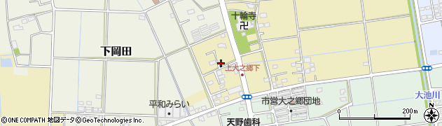 静岡県磐田市上大之郷387周辺の地図