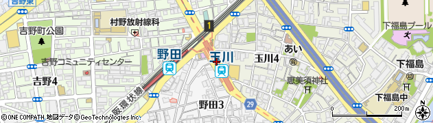 玉川駅周辺の地図