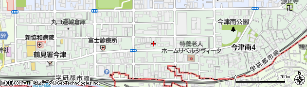大阪府大阪市鶴見区今津南周辺の地図