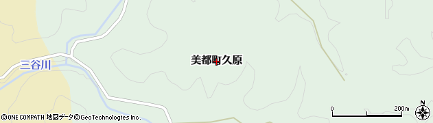 島根県益田市美都町久原周辺の地図