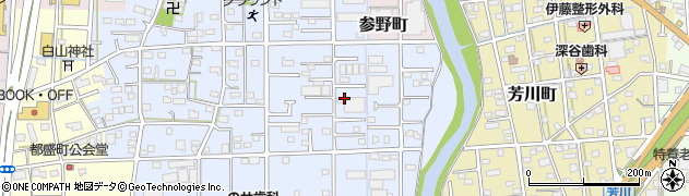 静岡県浜松市中央区恩地町周辺の地図