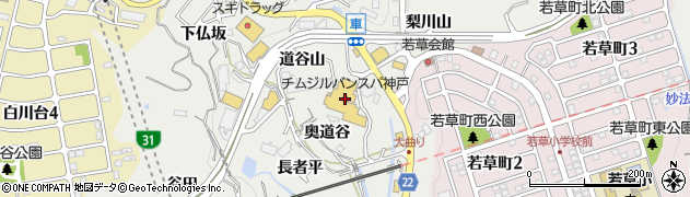 チムジルバンスパ神戸周辺の地図