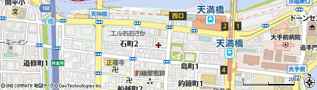 大阪府大阪市中央区石町周辺の地図