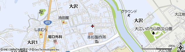 静岡県牧之原市大沢148周辺の地図